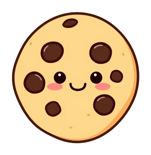 Chocolate Chip Cookie paper squishy template