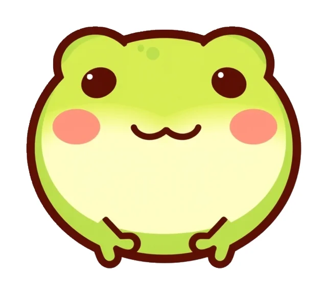 Frog Face paper squishy template