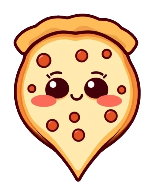 Pizza Slice paper squishy template