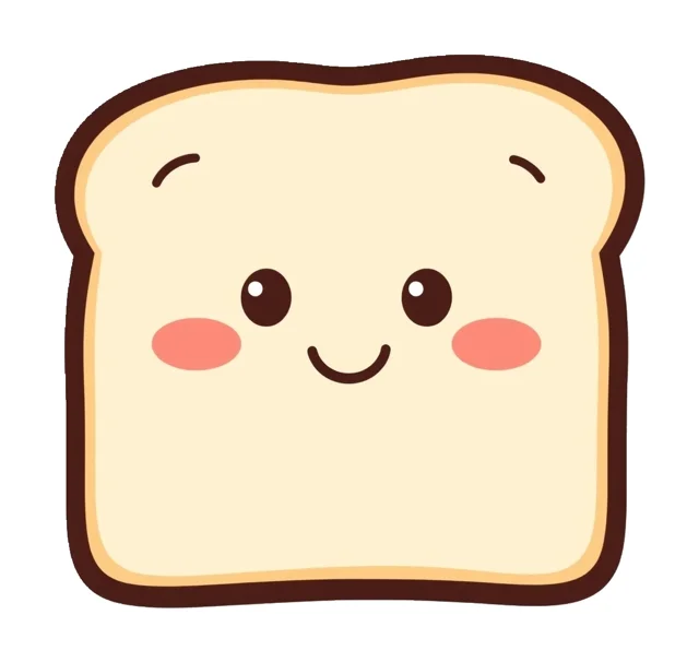 Slice of Toast paper squishy template